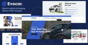Evocar – Electric Vehicle Charging Station HTML Template