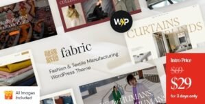 Fabric – Fashion Textile Manufacturing WordPress Theme 1.3
