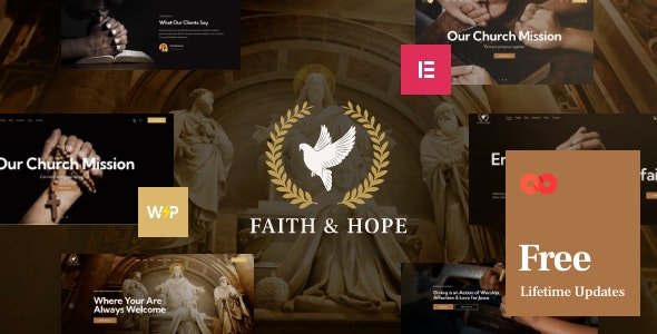 Faith Hope | A Modern Church Religion Non-Profit WordPress Theme