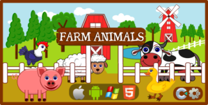 Farm Animals – Educational Game (HTML5+CAPX|Construct 2 and 3)