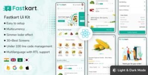 Fastkart – Grocery eCommerce react native ui Kit