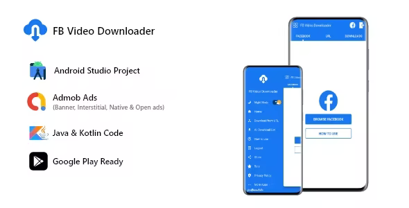 FB Video Downloader - Facebook Video Downloader (Download Public & Private Videos), AdMob Ads
