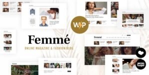 Femme – An Online Magazine Fashion Blog WordPress Theme + RTL