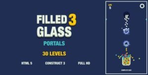 Filled Glass 3 Portals – HTML5 Game (Construct3)