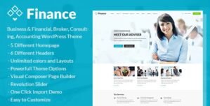Finance – Business Financial, Broker, Consulting, Accounting WordPress Theme