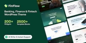 FinFlow – Banking, Finance Fintech WordPress Theme