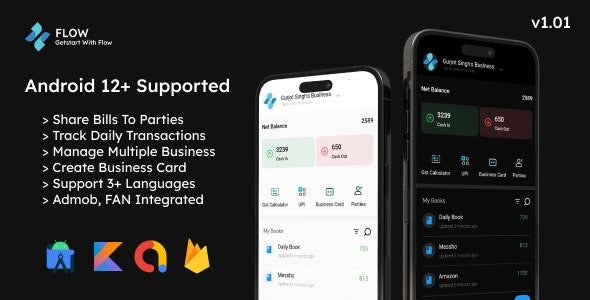 Flow - Cash Management App For Business and Home Uses - Android Kotlin