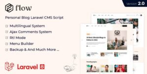 Flow – Laravel Personal Multilingual Blog Script 2.9.0