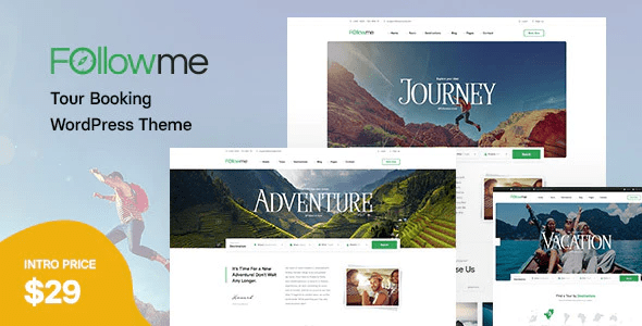 Followme – Tour Booking WordPress Theme 1.1.0