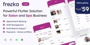 Frezka – Powerful Flutter Solution for Salon and Spa Business