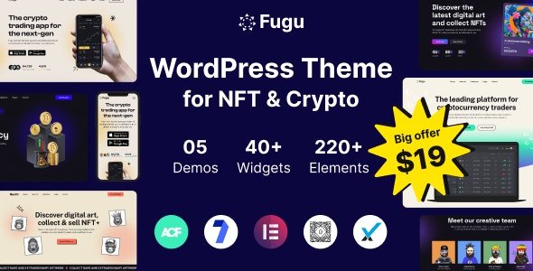 Fugu - NFT Crypto WordPress Theme 1.0.1