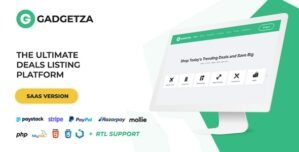 Gadgetza – Deals Listing Platform (SaaS) 2.0.0