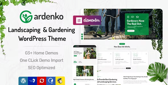 Gardenko - Gardening Landscaping WordPress Theme 1.1