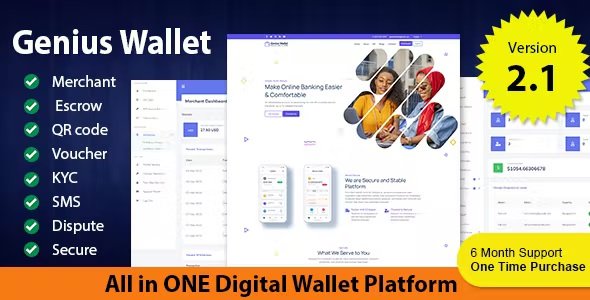 Genius Wallet - Advanced Wallet CMS with Payment Gateway API 2.2