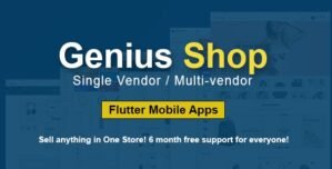 GeniusShop – All in One Flutter eCommerce App with single or Multi vendor Online Store
