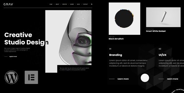 GRAV - Creative Portfolio WordPress Theme