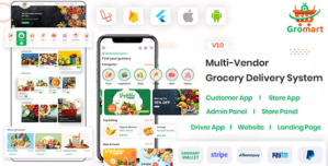 GroMart | Grocery Store App | Grocery Delivery | Multi -Vendor Grocery App