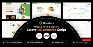 GroStore – Food Grocery Laravel eCommerce with Admin Dashboard