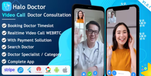 Halo Doctor – Video Call Doctor Booking Appointment Timeslot with Firebase 1.1.3