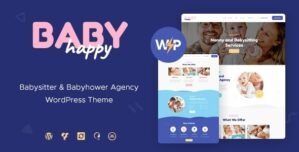 Happy Baby | Nanny Babysitting Services Children WordPress Theme