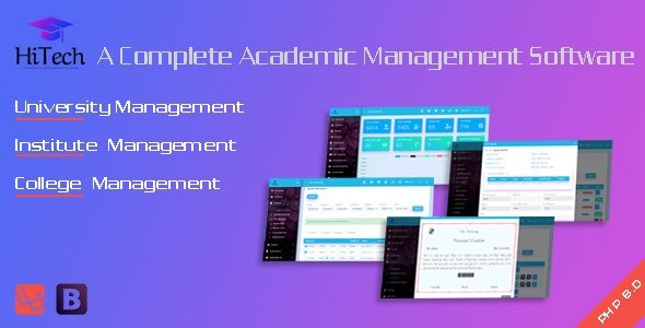 HiTech - University Management System, Institute And College