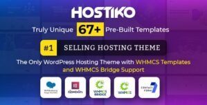 Hostiko WordPress WHMCS Hosting Theme 80.0