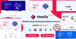 Hostix – Hosting WHMCS WordPress Theme 1.0.5