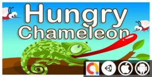 Hungry Chameleon Unity Casual Game For Android and iOS Game With Admob(Banner, Interstitial)