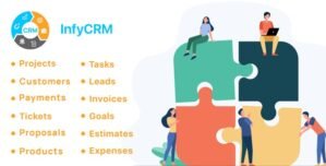 InfyCRM – Laravel CRM with Project Management, Tasks, Leads, Invoices, Estimates and Goals