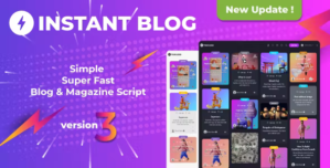 Instant Blog – Fast Simple Blog Php Script 3.2