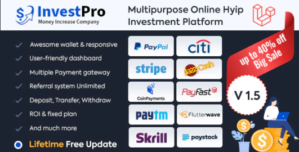 InvestPro – Wallet Banking Online Hyip Investment Platform 3.0.1