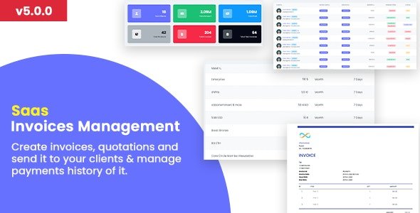 Invoice SaaS Management System - Invoices SaaS / Billing Management / Laravel Invoice Management 5.2.0
