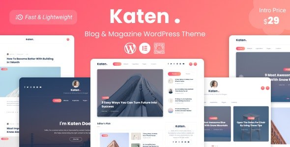 Katen - Blog Magazine WordPress Theme 1.0.4