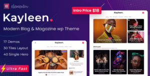 Kayleen | Blog & Magazine WordPress Theme 1.0.1