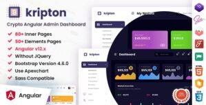 Kripton – Crypto Admin Angular Dashboard Template