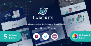Laborex – Laboratory Research WordPress Theme 1.8
