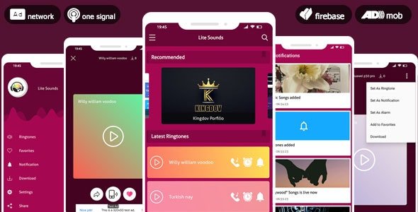 Lite Ringtones & Sounds 2020 โ AdMob & Facebook Ads & Push Notifications