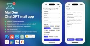 MailGen – A powerful Mail Generator iOS app based on ChatGPT and OpenAi API