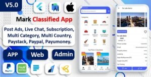 Mark Classified App | Classified App | Multi Payment Gateways Integrated | Buy Sell | Subscription