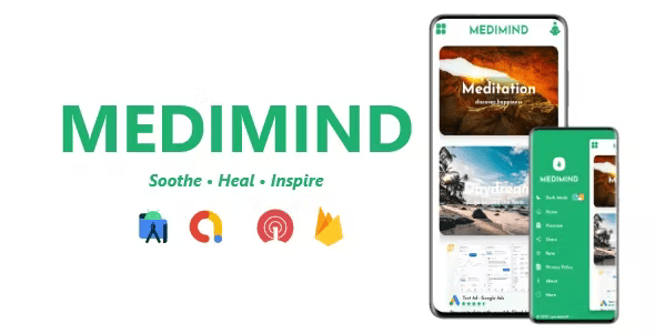 Medimind - Meditation Sounds, Relax Music Sounds App | ADMOB, FIREBASE, ONESIGNAL