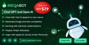 Megabot – React Native ChatGPT | Admob | Subscription Plan | Open AI Chat, Writing Image Generator