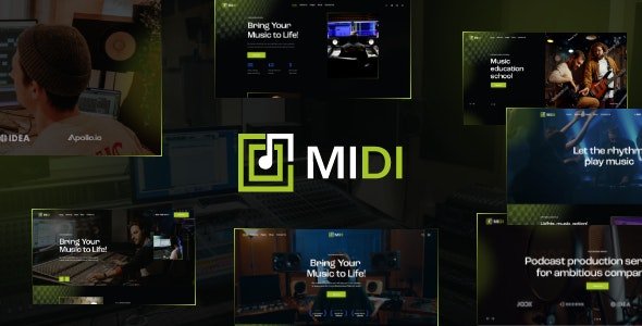 Midi - Sound Music Production WordPress Theme