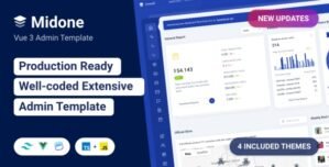 Midone – Vuejs 3 Admin Dashboard Template + HTML Version