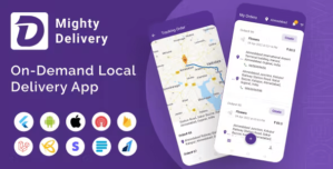 MightyDelivery – On Demand Local Delivery System Flutter App 15.0