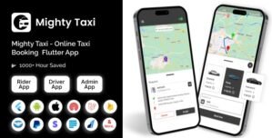 MightyTaxi – Flutter Online Taxi Booking Full Solution | User App | Admin Laravel Panel | Driver app 8.0