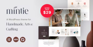Mintie – Arts & Crafts WooCommerce Theme