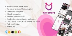 mio amore – A complete flutter dating app for ios and android