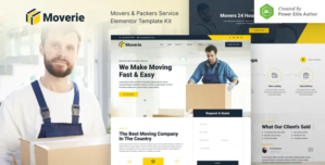 Moverie – Movers Packers Service Elementor Template Kit