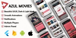 Movies App – Admin panel ( movies & series & tv shows…) Flutter