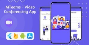 MTeams – Video Conference Chat App | Flutter Firebase | Android iOS